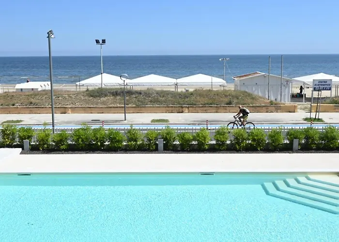 Se125 - Senigallia, Esclusivo Trilocale Fronte Mare Con Piscina Apartment *